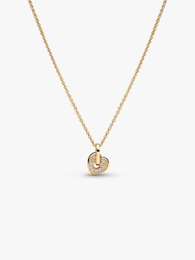Talisman 14k Gold Lab-grown Diamond Pavé Heart Pendant Necklace