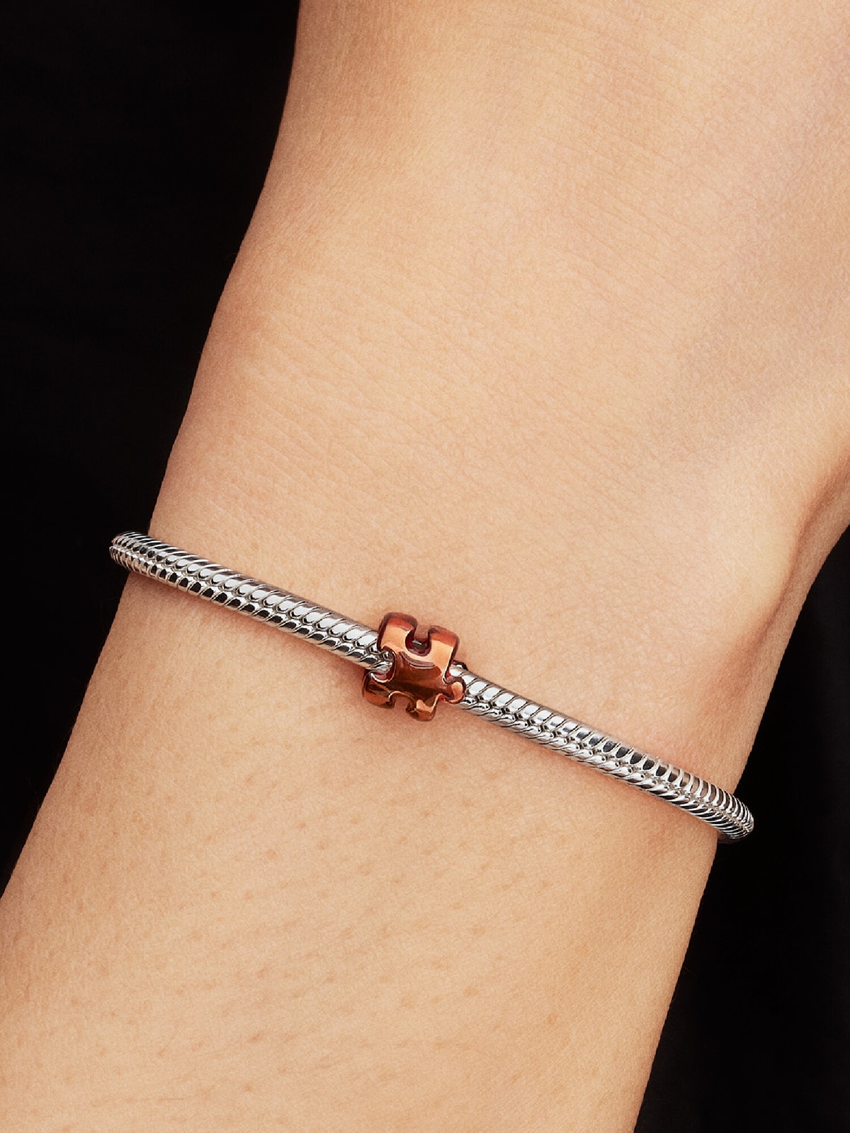 Orange Puzzle Piece Mini Charm - Image 2