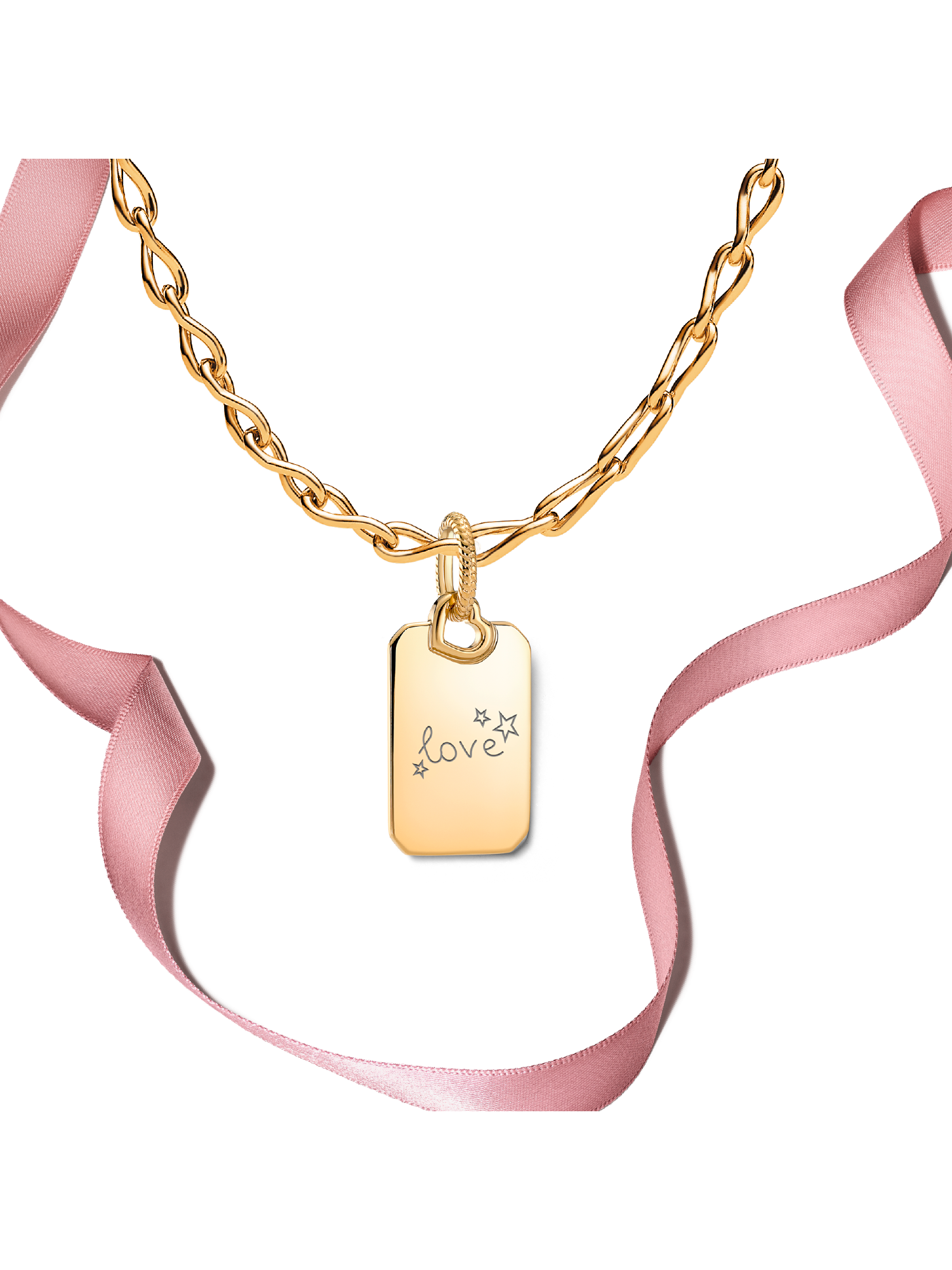 Engravable Gold Plated Pendant & Necklace Gift Set - Image 3