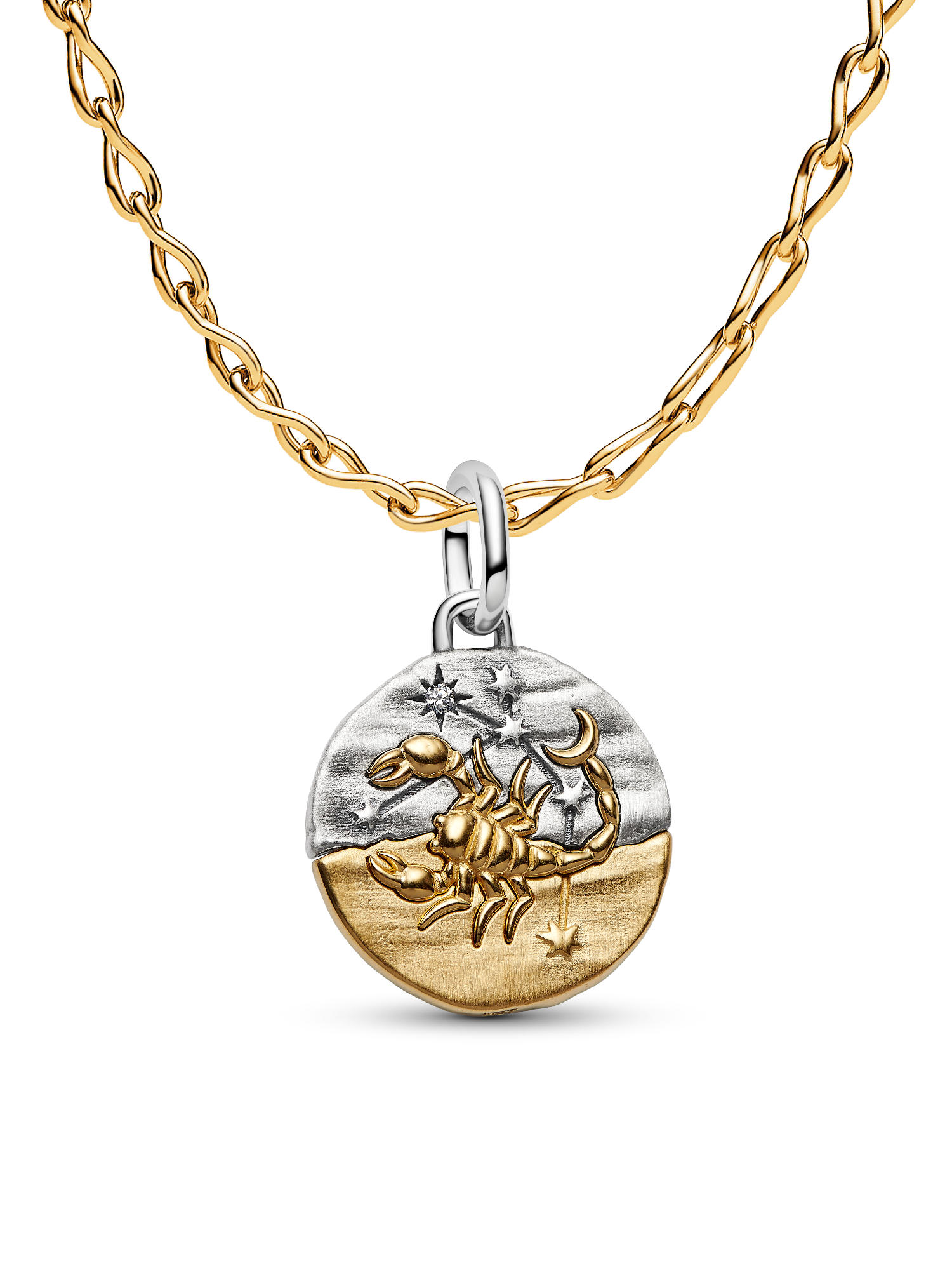 Scorpio Medallion Charm Necklace Set - Image 2
