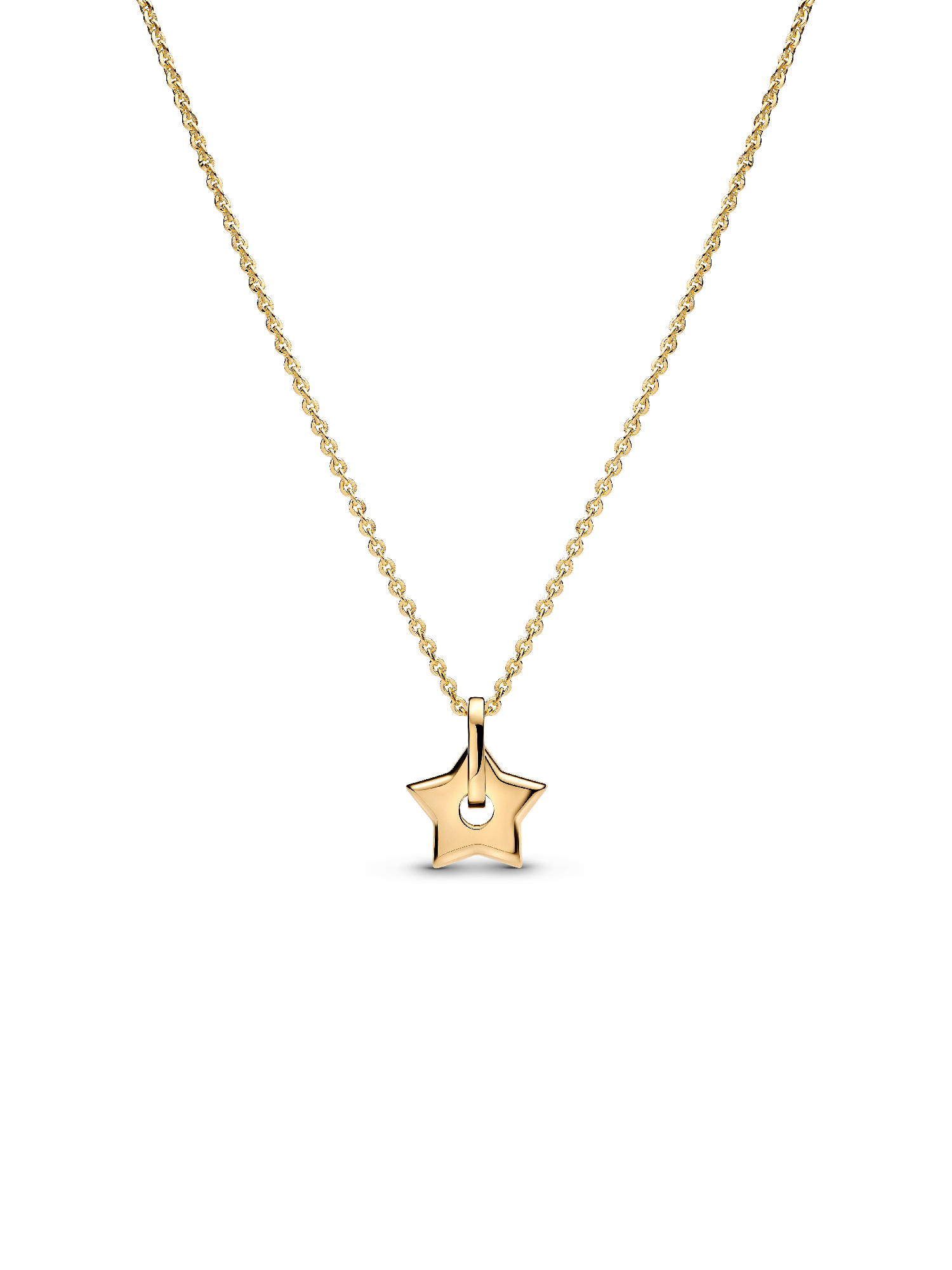 Talisman 14k Gold Lab-grown Diamond Pavé Star Pendant Necklace - Image 3