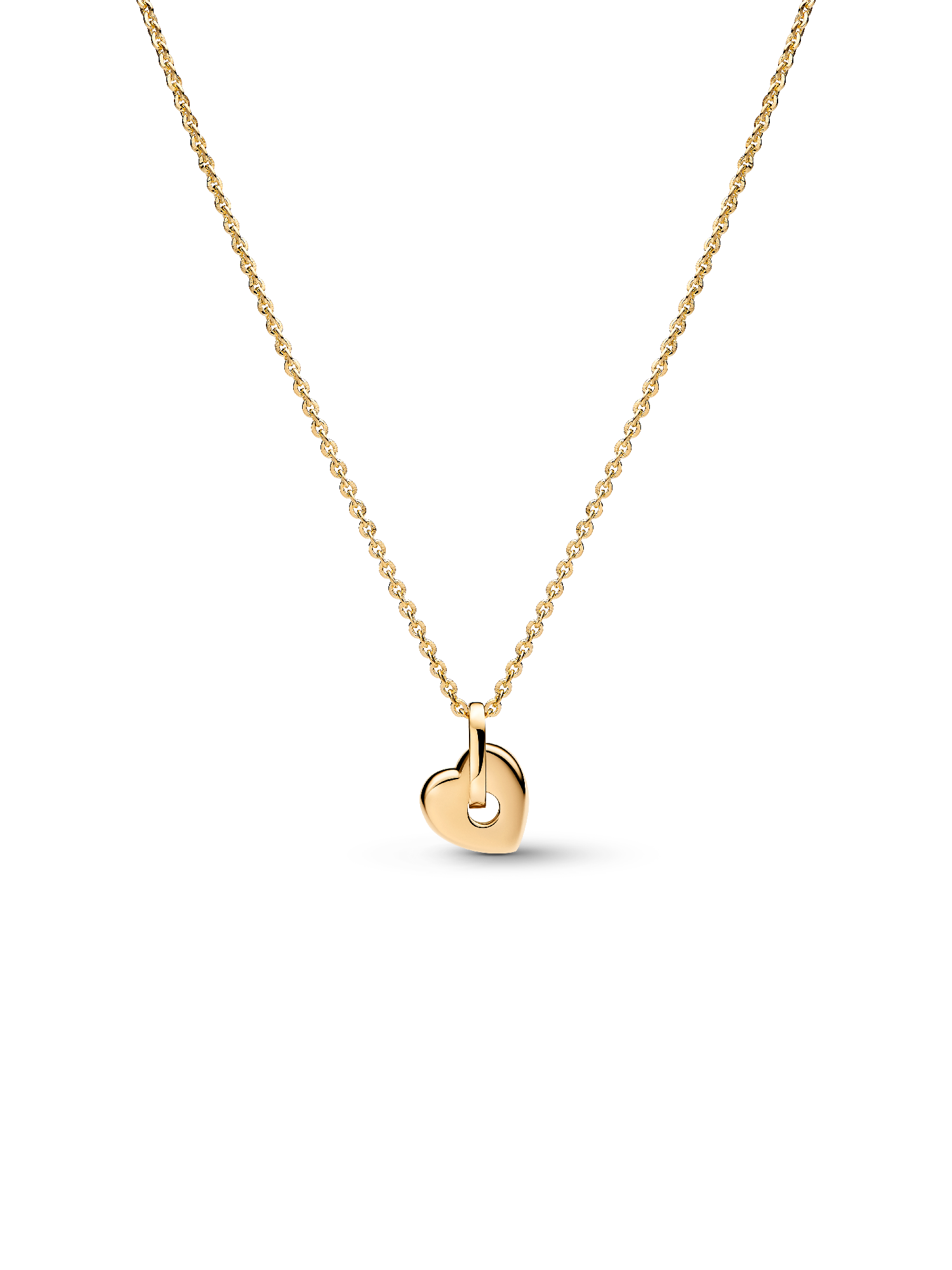 Talisman 14k Gold Lab-grown Diamond Pavé Heart Pendant Necklace - Image 3