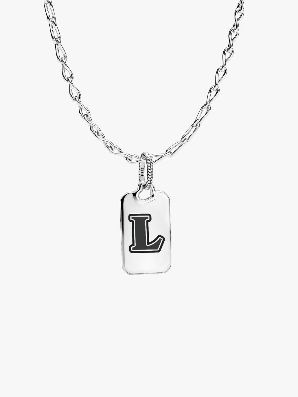 Letter L Rectangle Pendant - Image 4