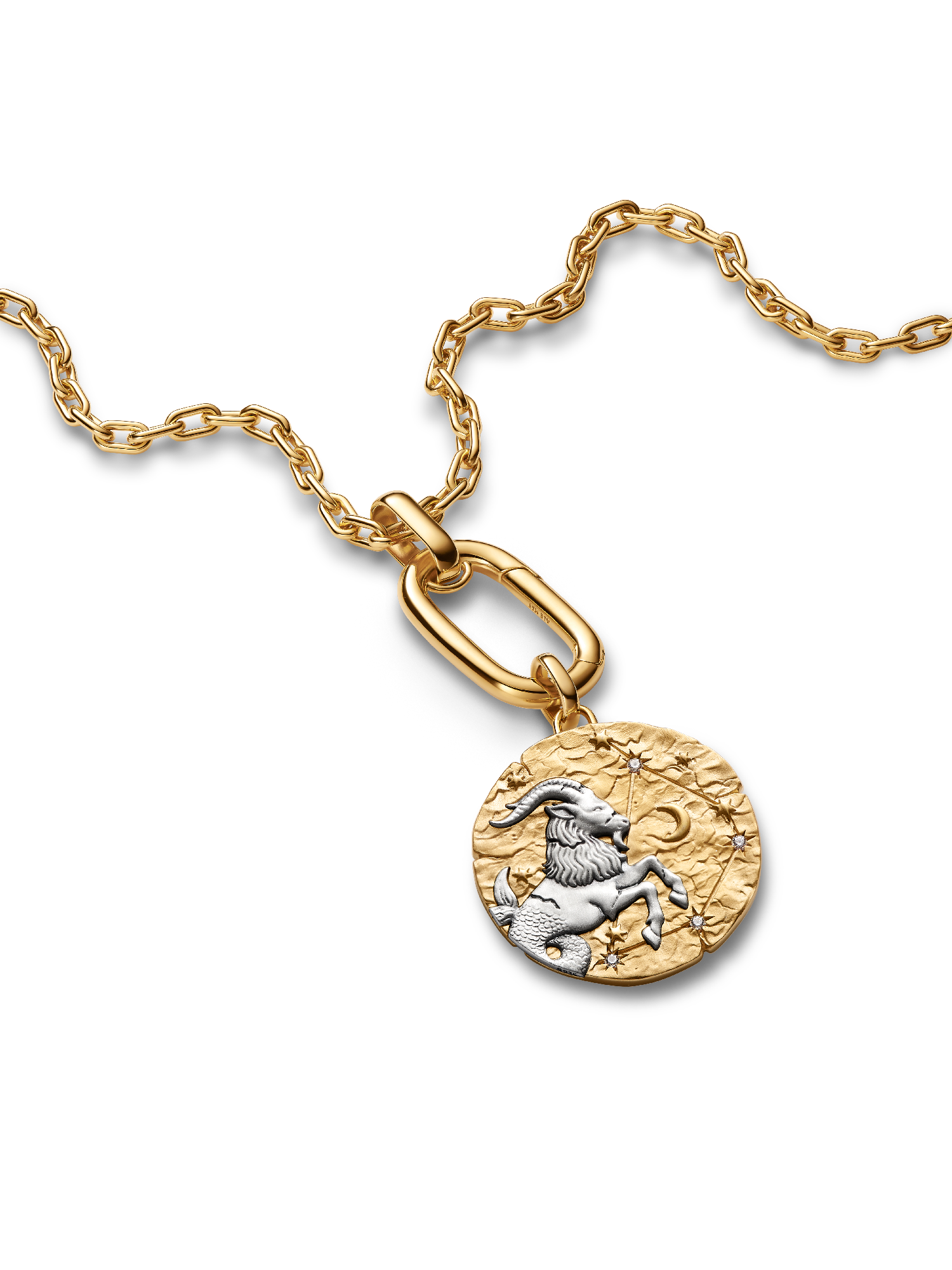 Capricorn Zodiac Oversized Medallion Charm - Image 4