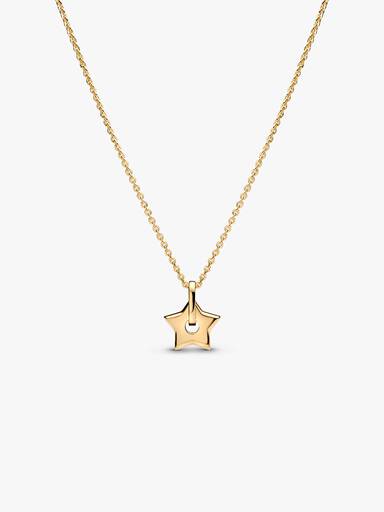 Talisman 14k Gold Lab-grown Diamond Pavé Star Pendant Necklace - Image 5