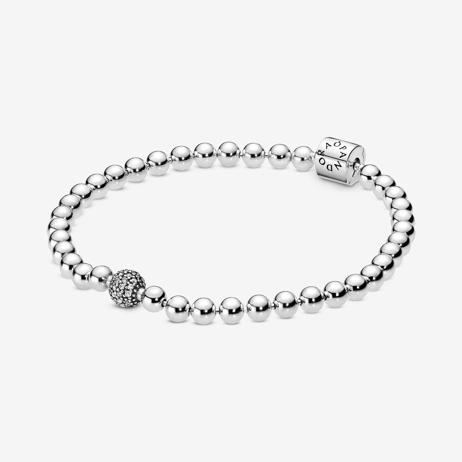 Beads & Pavé Bracelet image number 0